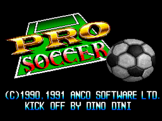 World League Soccer title screen for Super Nintendo
